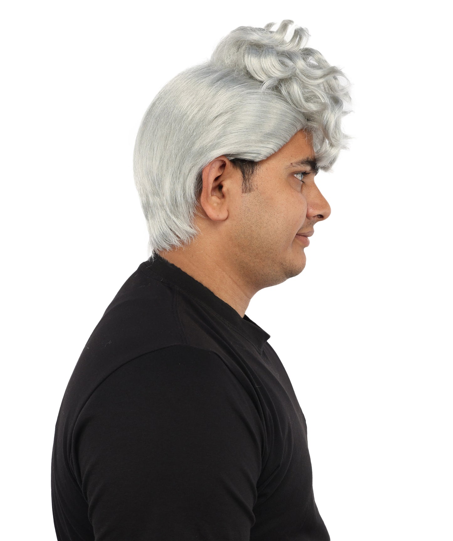HPO Men’s Dark Brown Wig | Messy, Textured Look for Casual, Fun Styles | Ideal for Halloween, Cosplay and Themed Parties