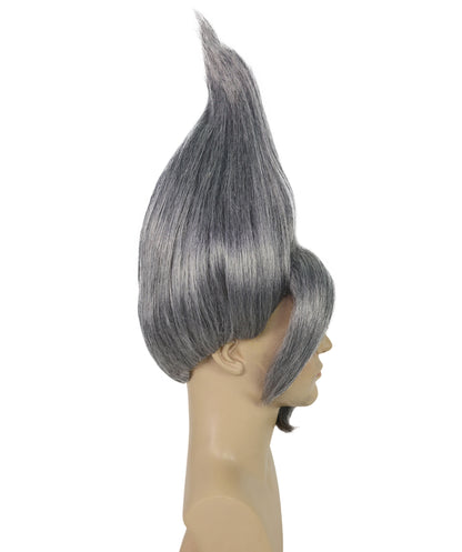 HPO Adult Men's Tv Musical Movie Troll Spiked Wig | Multicolor Options | Flame-retardant Synthetic Fiber