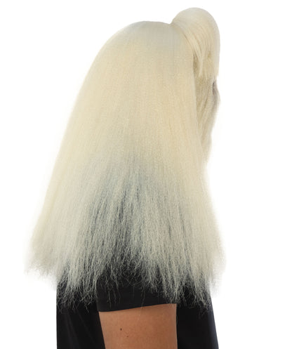 HPO Unisex Extreme Hairy Person Costume, Mask and Bundle - Full-Body Hair Suit Extra-Long Ash Brown Costume Wig for Halloween, Cosplay & Parties