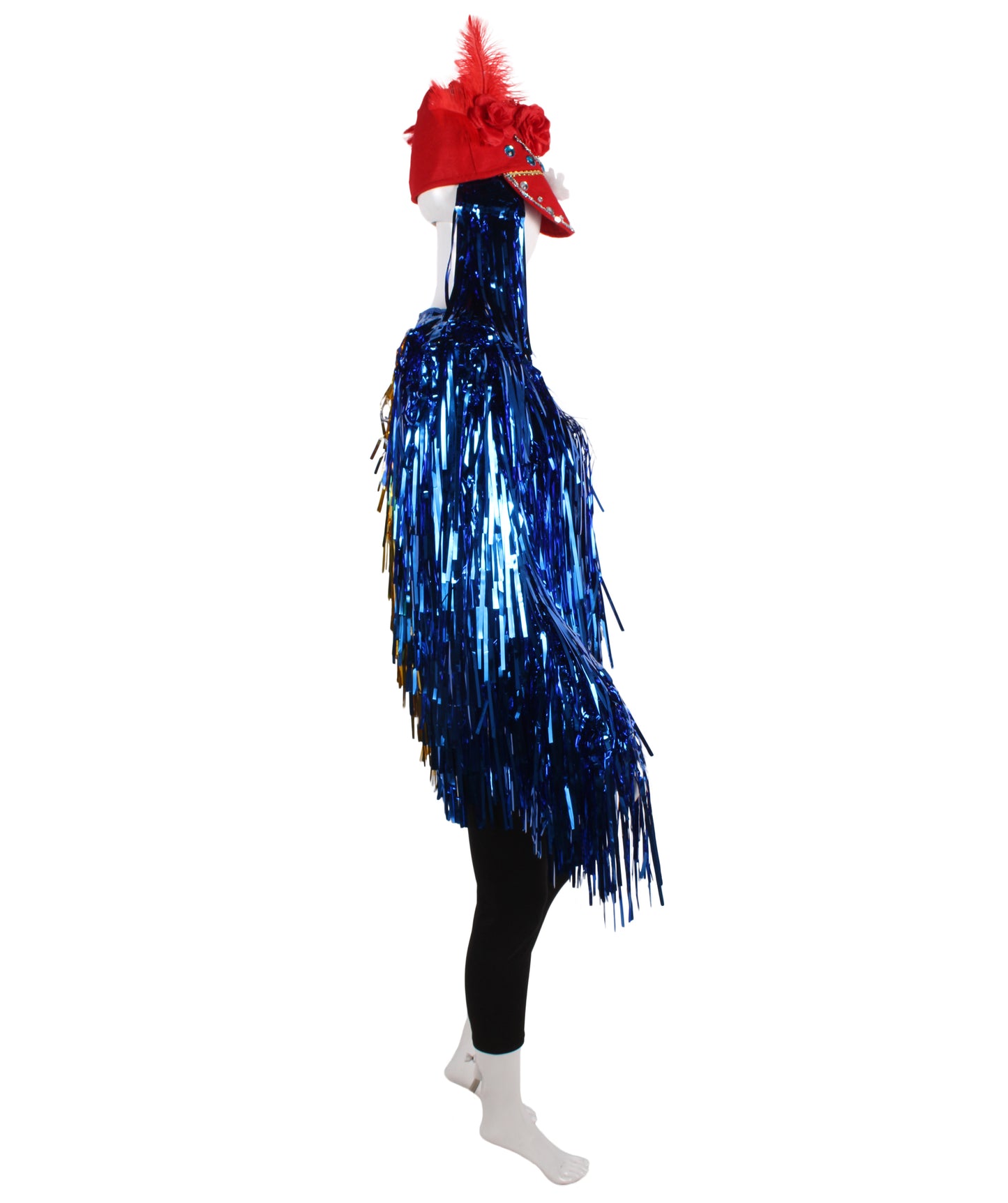 Blue/Gold Tinsel Costume