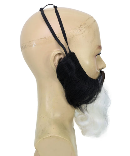 HPO Adult Men’s Realistic Beard & Moustache Set | Human Hair, Hand-Knotted for Film & Theater