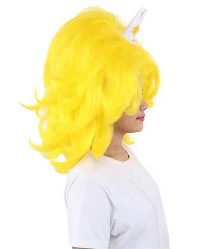 HPO Adult Women's Long Red Bob Wig | Straight Shoulder-Length Black Hair with Blunt Bangs, Included Accessory Set & Breathable Cap | Halloween, Anime Roleplay, Costume Party & Daily Wear