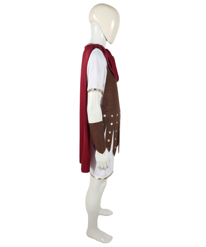 HPO Men's Roman Gladiator Viking Multiple Costume | Suitable for Halloween | Synthetic Fabric
