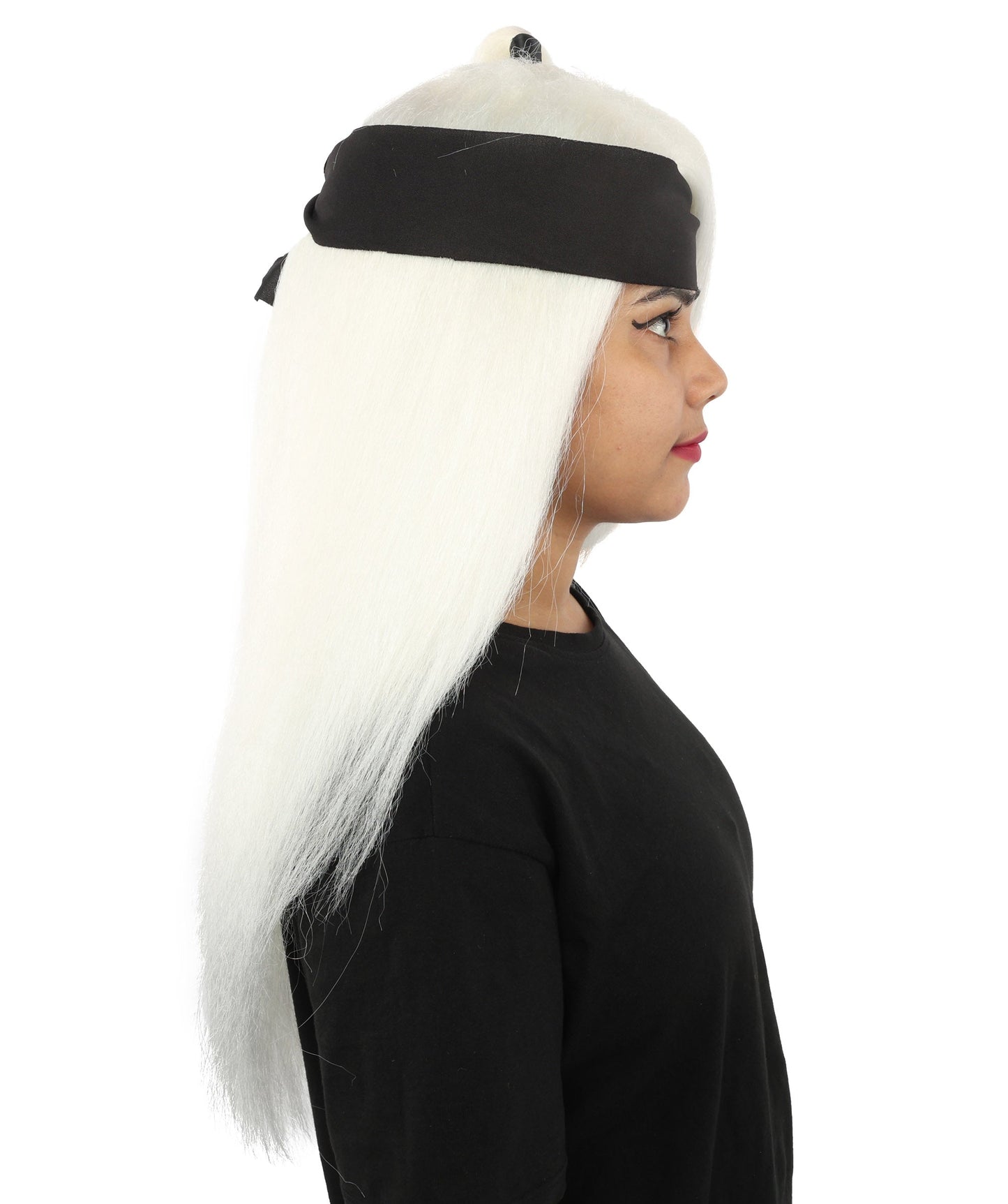 Women's High Ponytail Ninja Wig | Multiple Color Options | Create of synthetic fiber, long straight texture with top-tied fountain, breathable base | Cosplay, Halloween, theater, party, performance, costume events