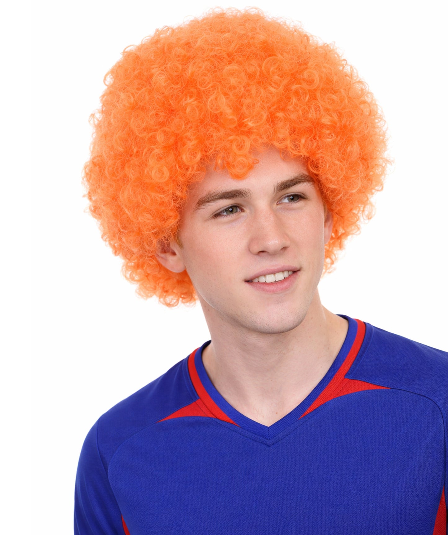 Orange Unisex Afro Wig | Jumbo Super Size  Halloween Wig