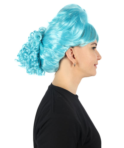 HPO Women's Bun Style 50s Housewife Multiple Wig | Halloween and Cosplay Wig | Flame-retardant Synthetic Fiber
