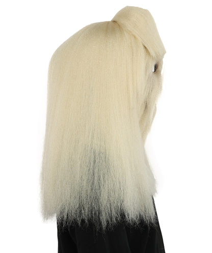 HPO Teen Extreme Hairy Person Costume Bundle & Mask Set - Full-Body Hair Suit Extra-Long Costume Wig for Halloween, Cosplay & Parties - Multiple Color Options