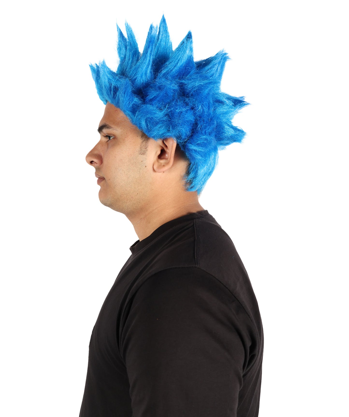 HPO Men’s Anime Young Ninja Nine Tail Yellow Blonde Spiky Wig