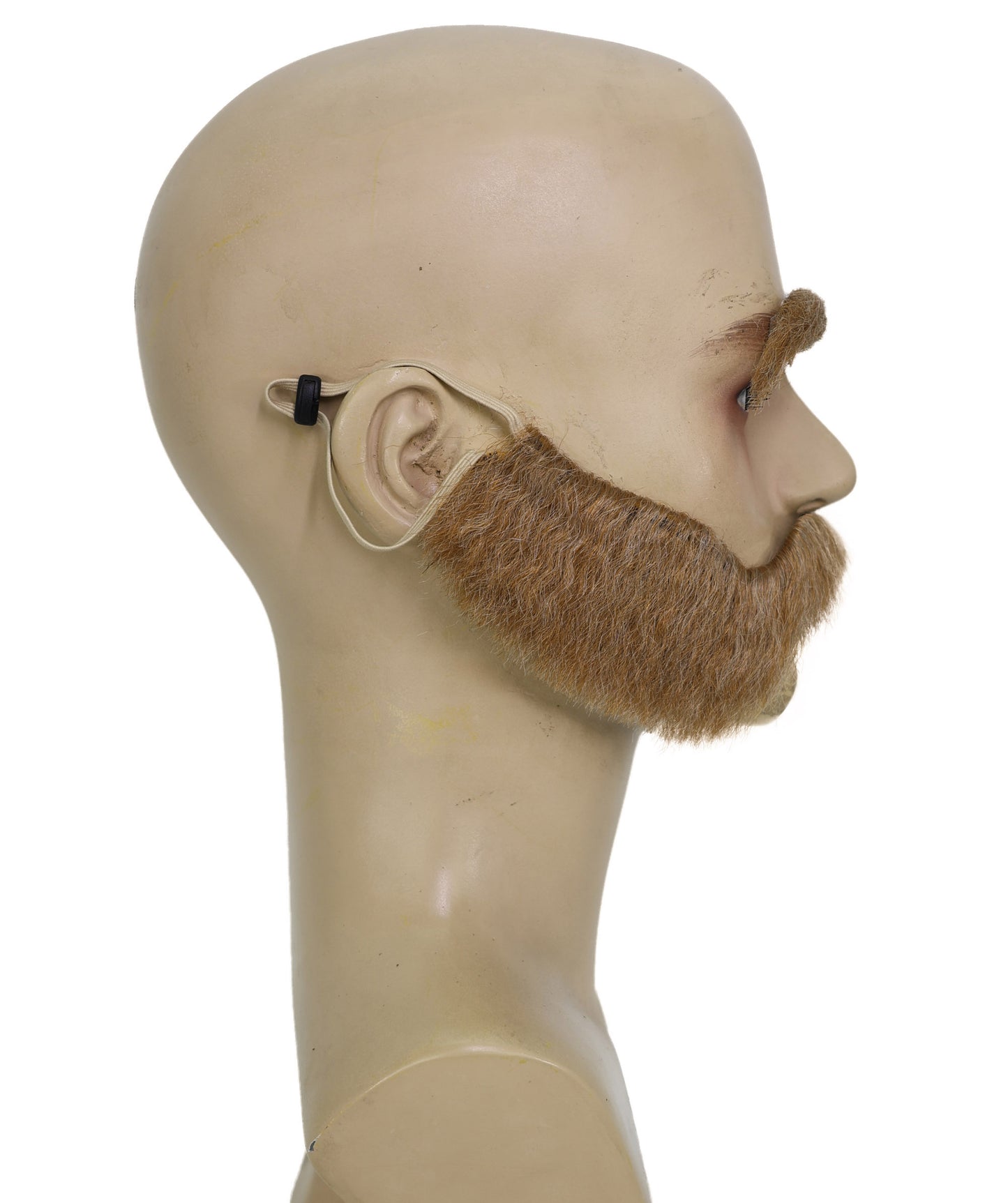 HPO Men's Ashe Blonde Beard, Mustache & Eyebrow Set | Costume Facial Hair Kit | Nordic-Style Character Look | Ideal for Cosplay, Theatre, Fancy Dress & Holiday Events