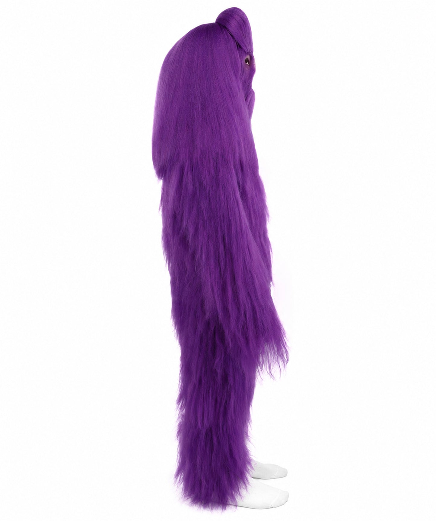 HPO Teen Extreme Hairy Person Costume Bundle & Mask Set - Full-Body Hair Suit Extra-Long Costume Wig for Halloween, Cosplay & Parties - Multiple Color Options