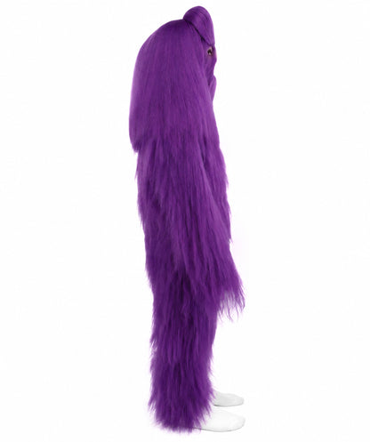 HPO Teen Extreme Hairy Person Costume Bundle & Mask Set - Full-Body Hair Suit Extra-Long Costume Wig for Halloween, Cosplay & Parties - Multiple Color Options