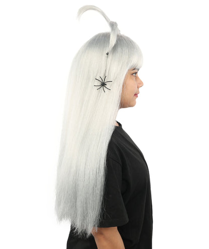 HPO Adult Women's Spider Gothic Sculpted Wig | Multiple Color Options, create of synthetic fiber, architectural spider-leg loops with blunt bangs, breathable base | Party, Halloween, theater, drag, performance, costume events