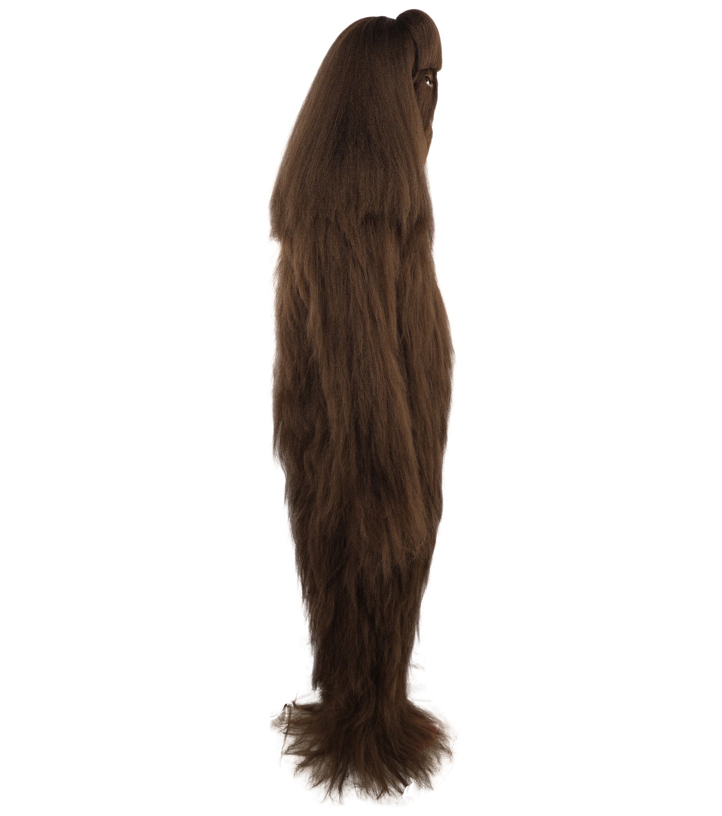 HPO  Extreme Hairy Person Two Part Costume, Mask and Bundle Set - Full-Body Hair Suit Extra-Long Costume Wig for Halloween, Cosplay & Parties - Multiple Color Options