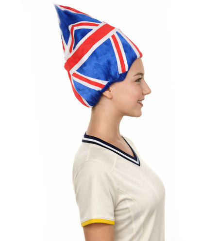 Women's  Flag Troll Wigs |  United Kingdom | Premium Breathable Capless Cap