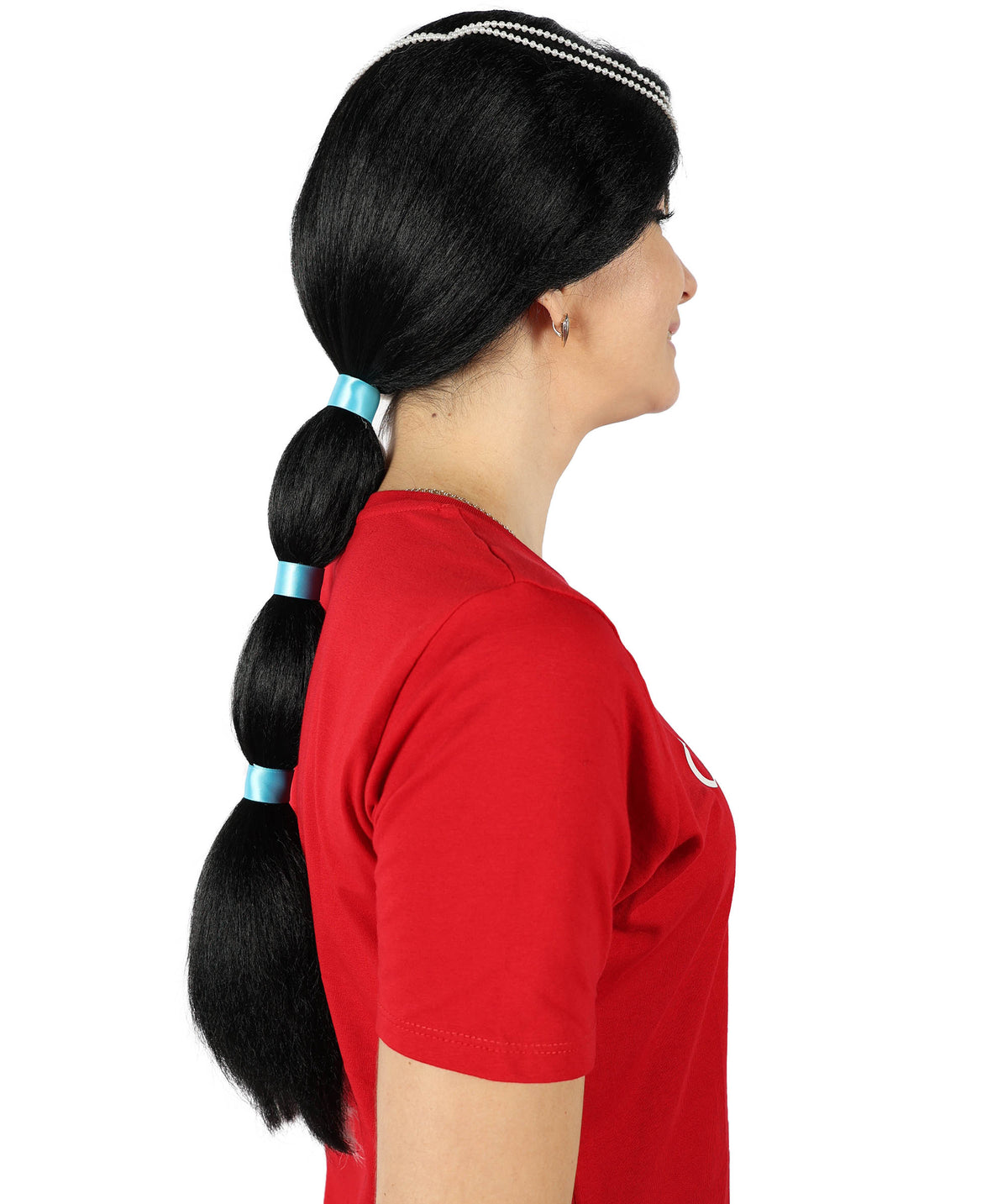 Womens Princess  Braided Wig | Black TV/Movie Wigs | Premium Breathable Capless Cap