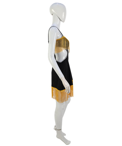 HPO Women's Tattooed Lady Costume – Vintage Circus Performer Dress with Tattoo Print | Party, Cosplay & Themed Event Wear