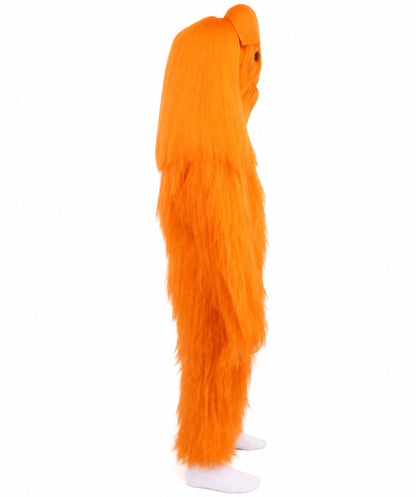 HPO Teen Extreme Hairy Person Costume Bundle & Mask Set - Full-Body Hair Suit Extra-Long Costume Wig for Halloween, Cosplay & Parties - Multiple Color Options