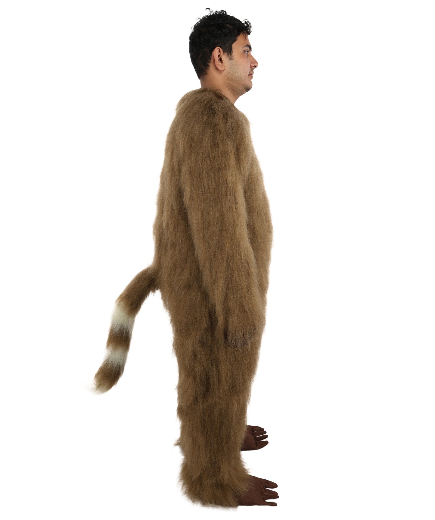 HPO Unisex Brown Bear Mascot Costume Bundle with Plush Head Mask Set | Animal Character Suit with Head Cover | Designed for Fancy Dress Wear