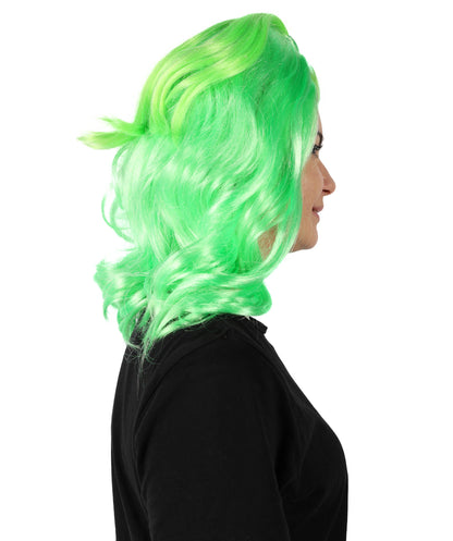 HPO Women Styled Wavy Multiple Wig – Pre-Styled and Ready to Ship for Halloween Costume Parties – Synthetic Fibers Hair, Comfortable Fit and Perfect for Instant Character Transformations!