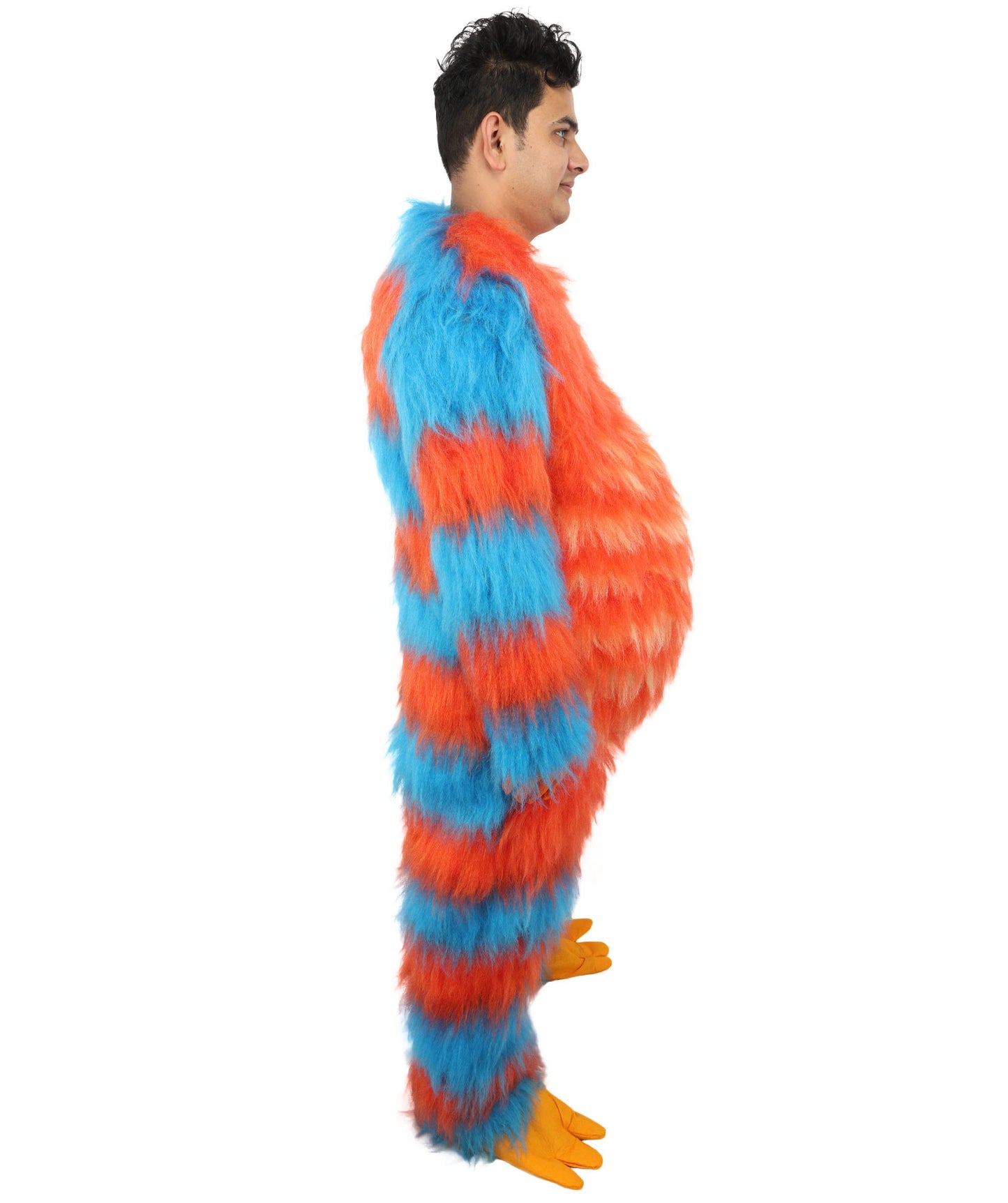 HPO Monster Bundle Costume & Mask Set – 74 Inch Full Body Fur Suit with Head Mask | Ideal for Cosplay & Halloween