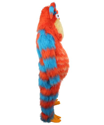 HPO Monster Bundle Costume & Mask Set – 74 Inch Full Body Fur Suit with Head Mask | Ideal for Cosplay & Halloween