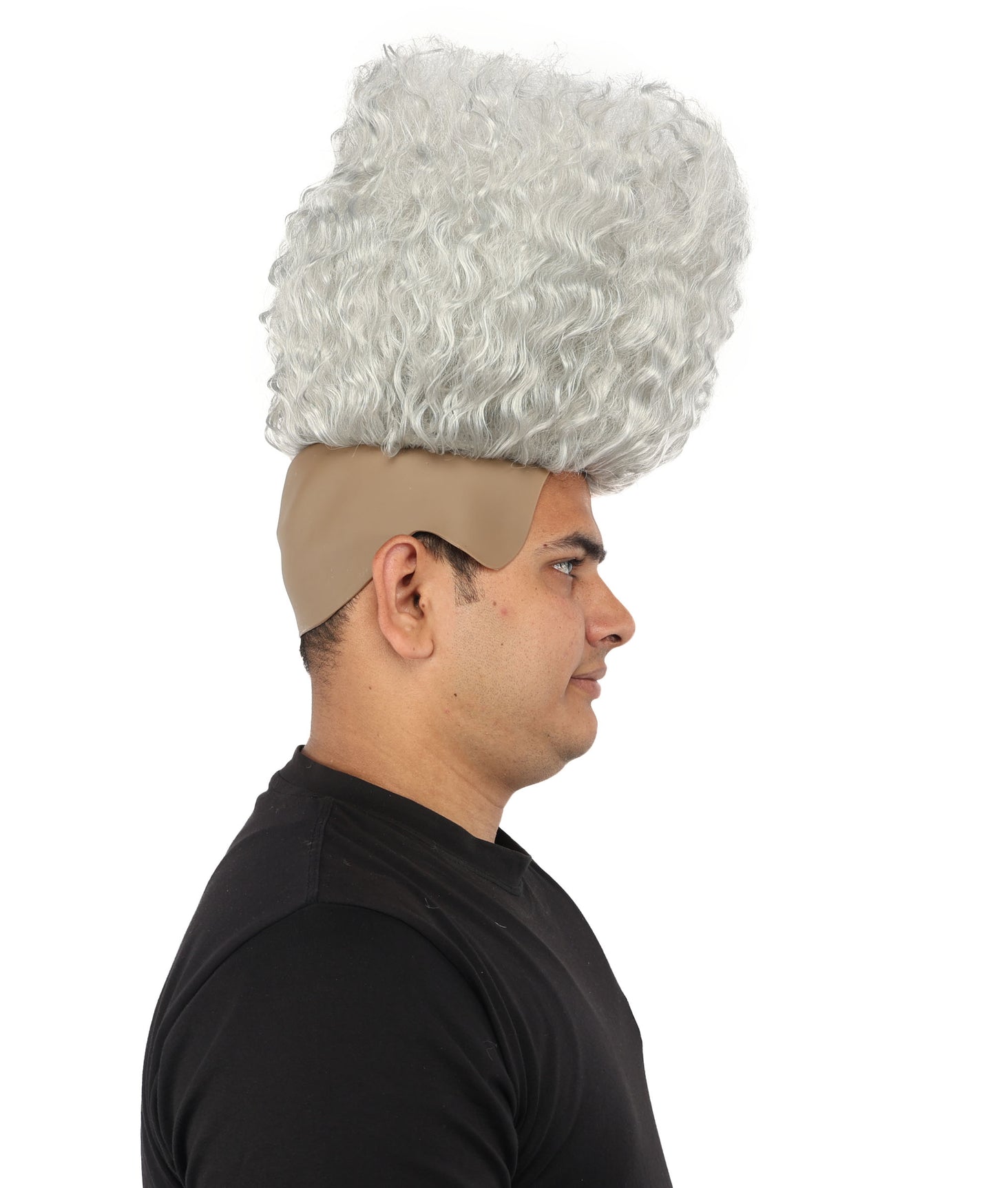 HPO Men’s Tall Afro Wig | Multicolor Options | Animated Scientist Style Hair | Funny Hairpiece with Bouncy Curls and Capless Cap | Retro Nerd Look for Parties, Shows & Halloween