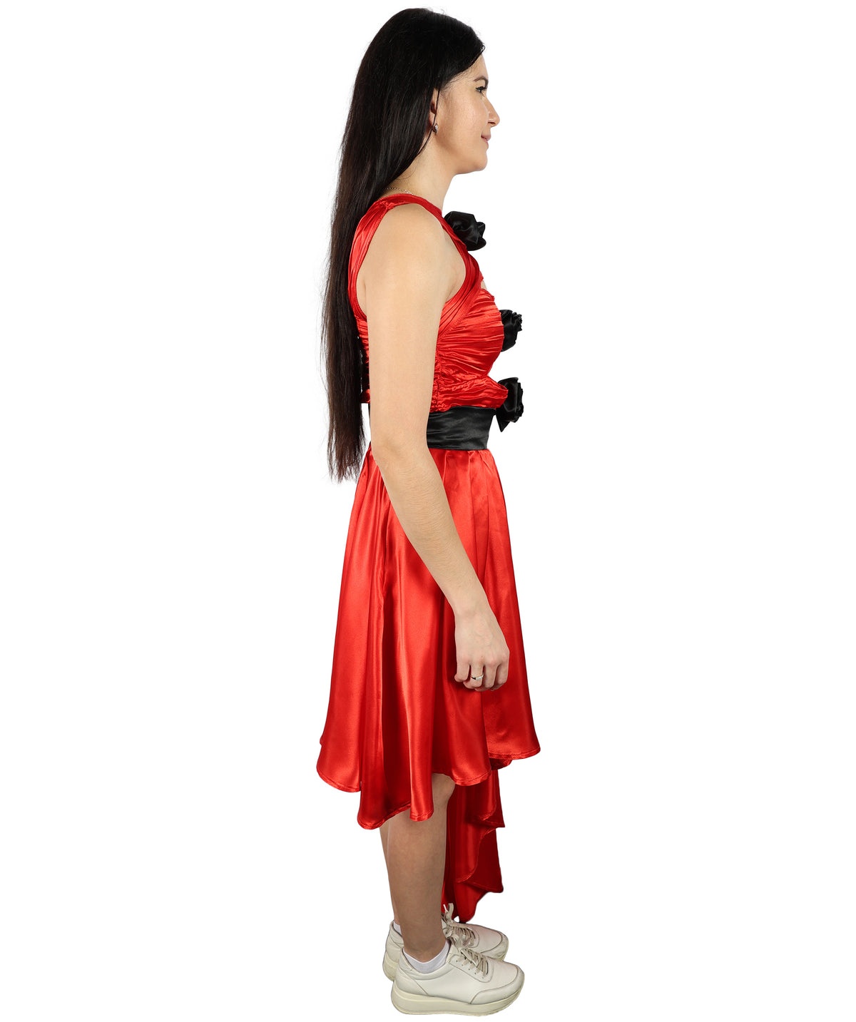 HPO Women's American Singer Red Ball Dress Costume | Perfect for Halloween| Flame-retardant Synthetic Fabric