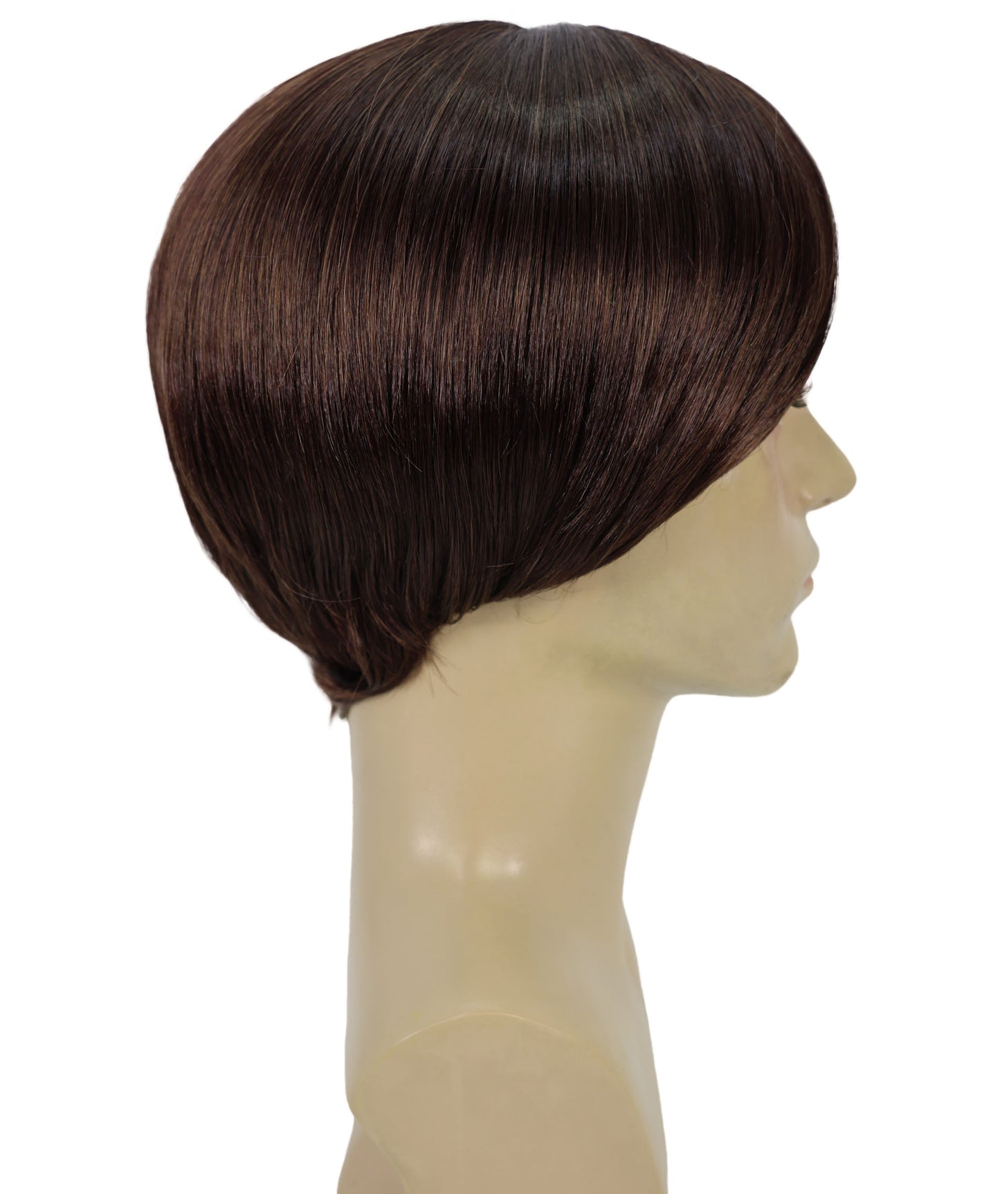 HPO Adult Male WIG 70's Dude – Retro Straight Brown Wig, Breathable Capless Cap, Flame-retardant Synthetic Fiber | HPO