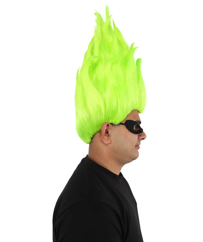 HPO Animated Movie Supervillain Wig , Troll Wig , Premium Breathable Capless Cap