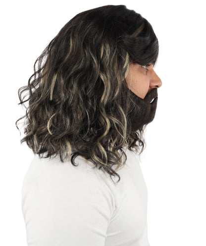 HPO Long Shaggy Layered Wig | Wavy Retro Style Costume Hair | Full Volume Hairpiece for Cosplay, Styling & Themed Styling