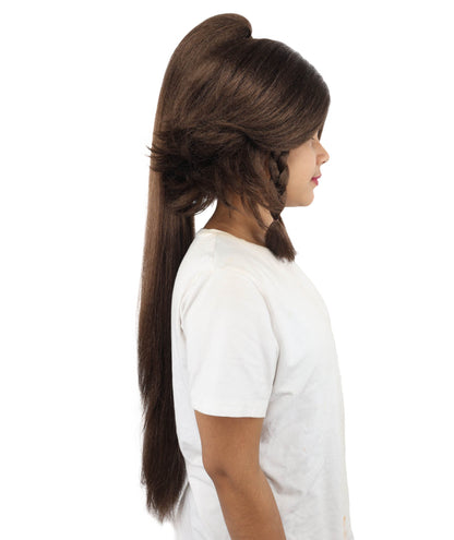 HPO Adult Women's Alien Nature Spirit Hair | Multiple Color Options | Soft Textured Bob with Beaded Braids, Heat Resistant Synthetic Fiber & Breathable Mesh | Halloween, Fantasy Roleplay, Themed Party, Theater & Carnival