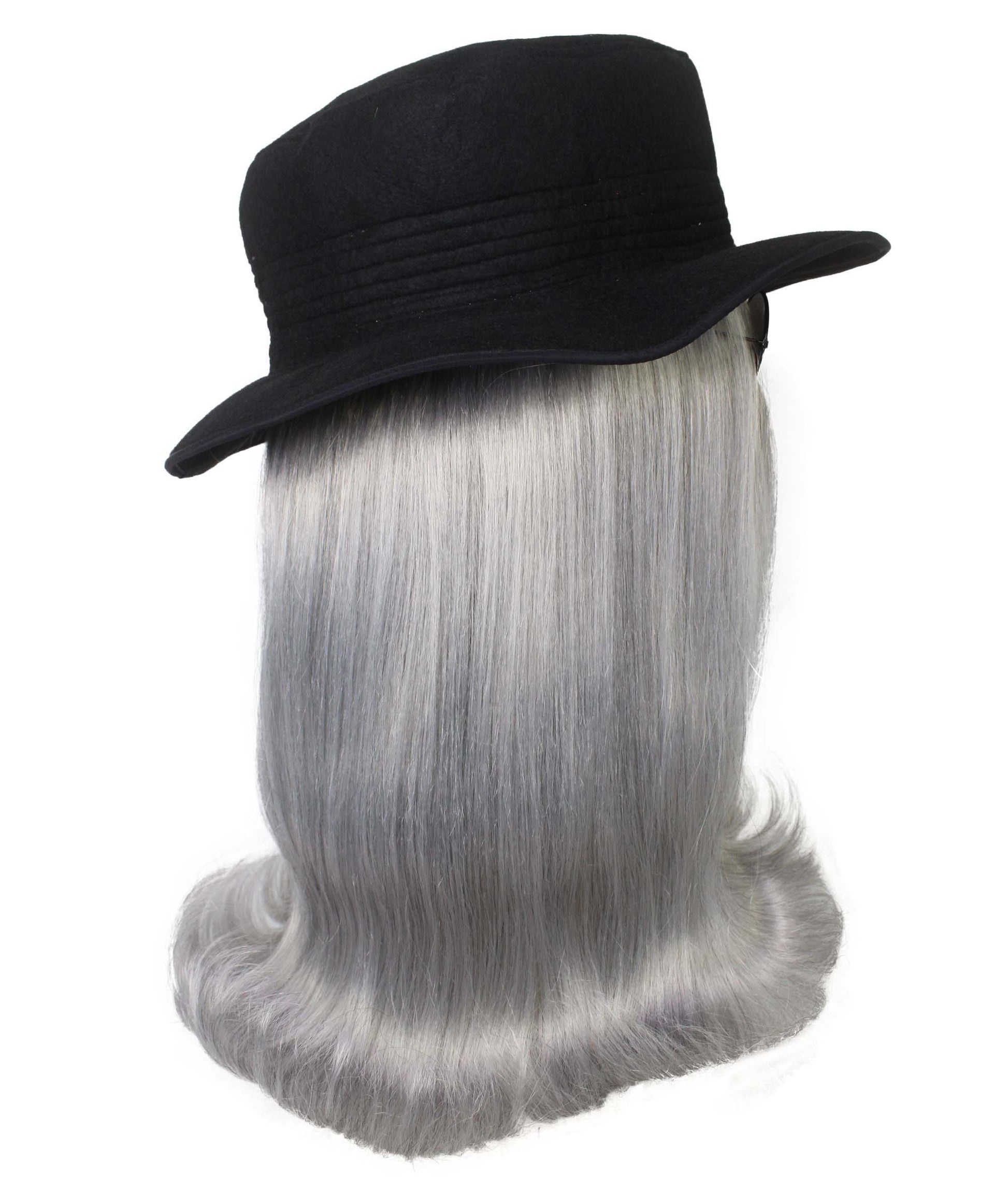 Dark Grey Straight Creature Wig