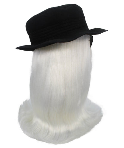 White Straight Creature Wig