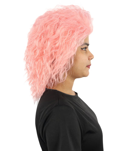 HPO Adult & Teen Women’s 15-Inch Curly Wig | Multiple Color Options | Wavy Voluminous Style | Idal for Costume, Cosplay, and Themed Events