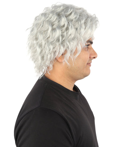 HPO Adult Men's Messy Wavy Shag Wig | Multiple Color Options | Create of synthetic fiber, relaxed tousled volume, breathable base | Party, Halloween, theater, drag, performance, costume events