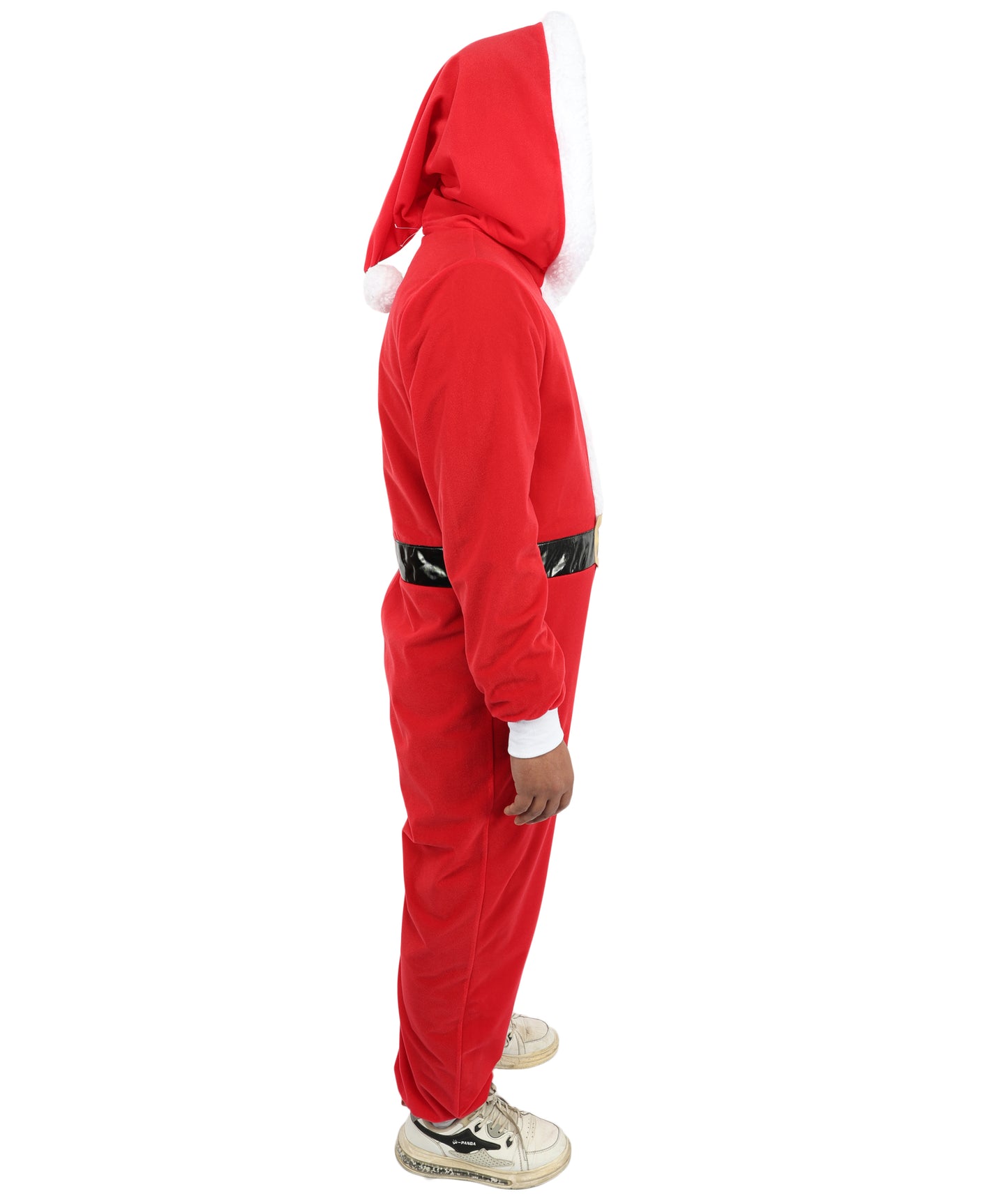 HPO Unisex Santa Claus Red Jumpsuit | Classic Holiday Costume Style | A Cheerful Outfit for theme parties and character events