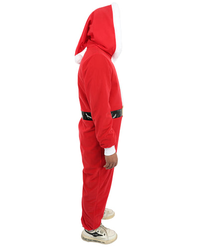 HPO Unisex Santa Claus Red Jumpsuit | Classic Holiday Costume Style | A Cheerful Outfit for theme parties and character events