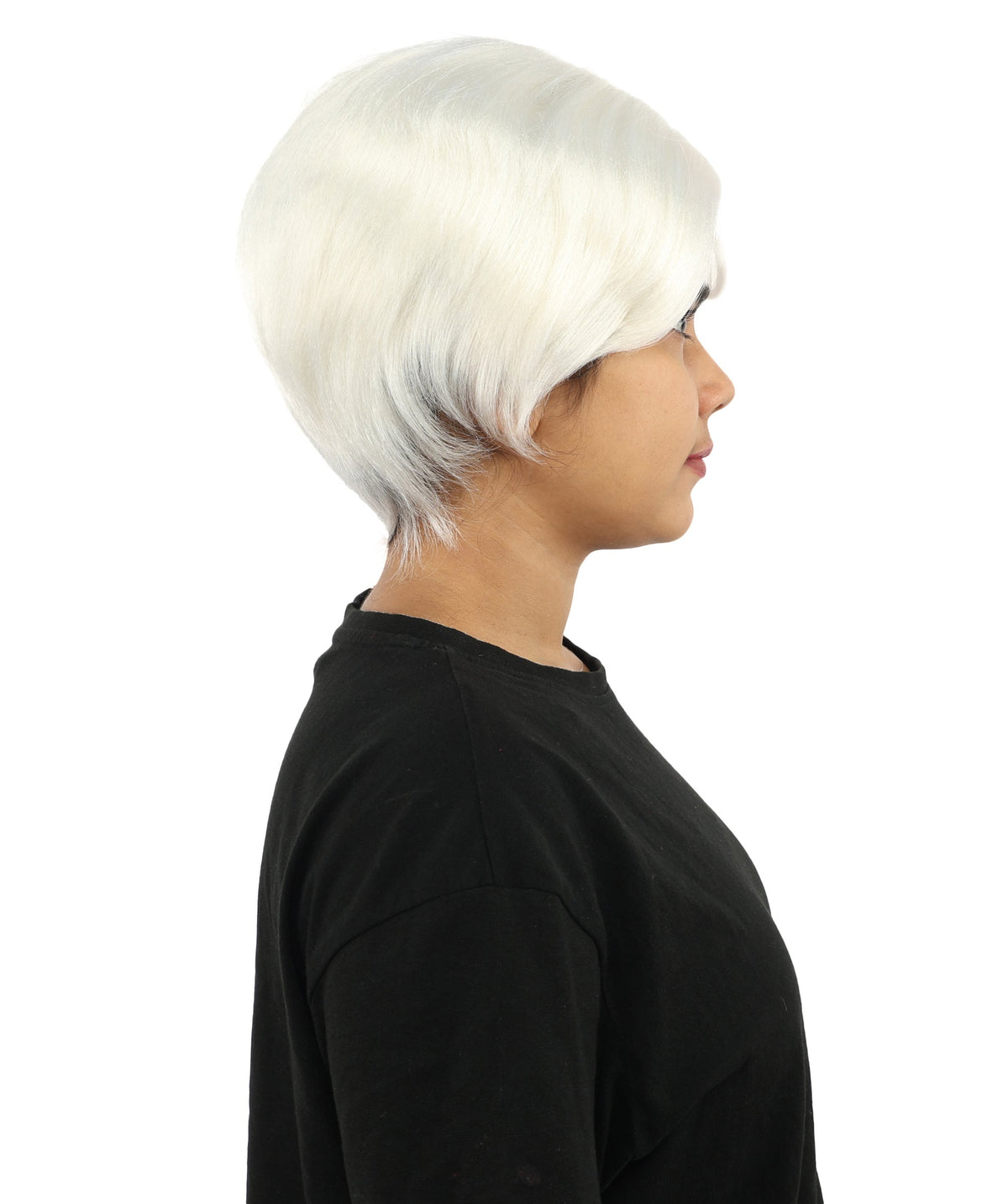 HPO Adult Women’s 10-Inch Short Wig | Multiple Color Options | Celebrity Hairpiece for Costume, Cosplay, and Themed Parties | Sleek and Modern Hairpiece for Versatile Looks
