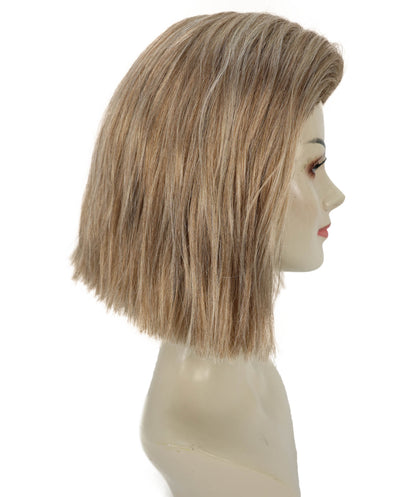 Adult Women's 10" Inch Short Length Halloween Cosplay Ombre Pop Star Fireworks Costume Wig, Synthetic Soft Fiber Hair | Multicolor Options | HPO