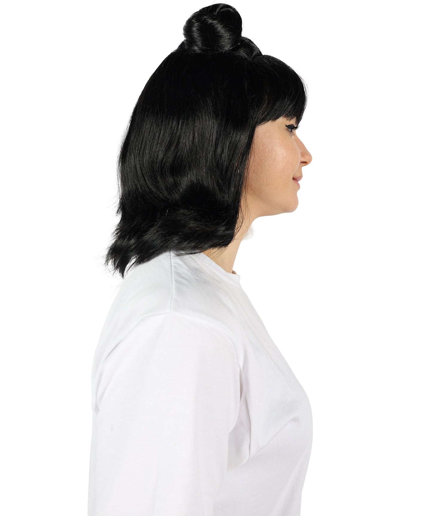 HPO Space Buns | Women's Multiple Straight Shoulder Length Trendy Space Buns Wig