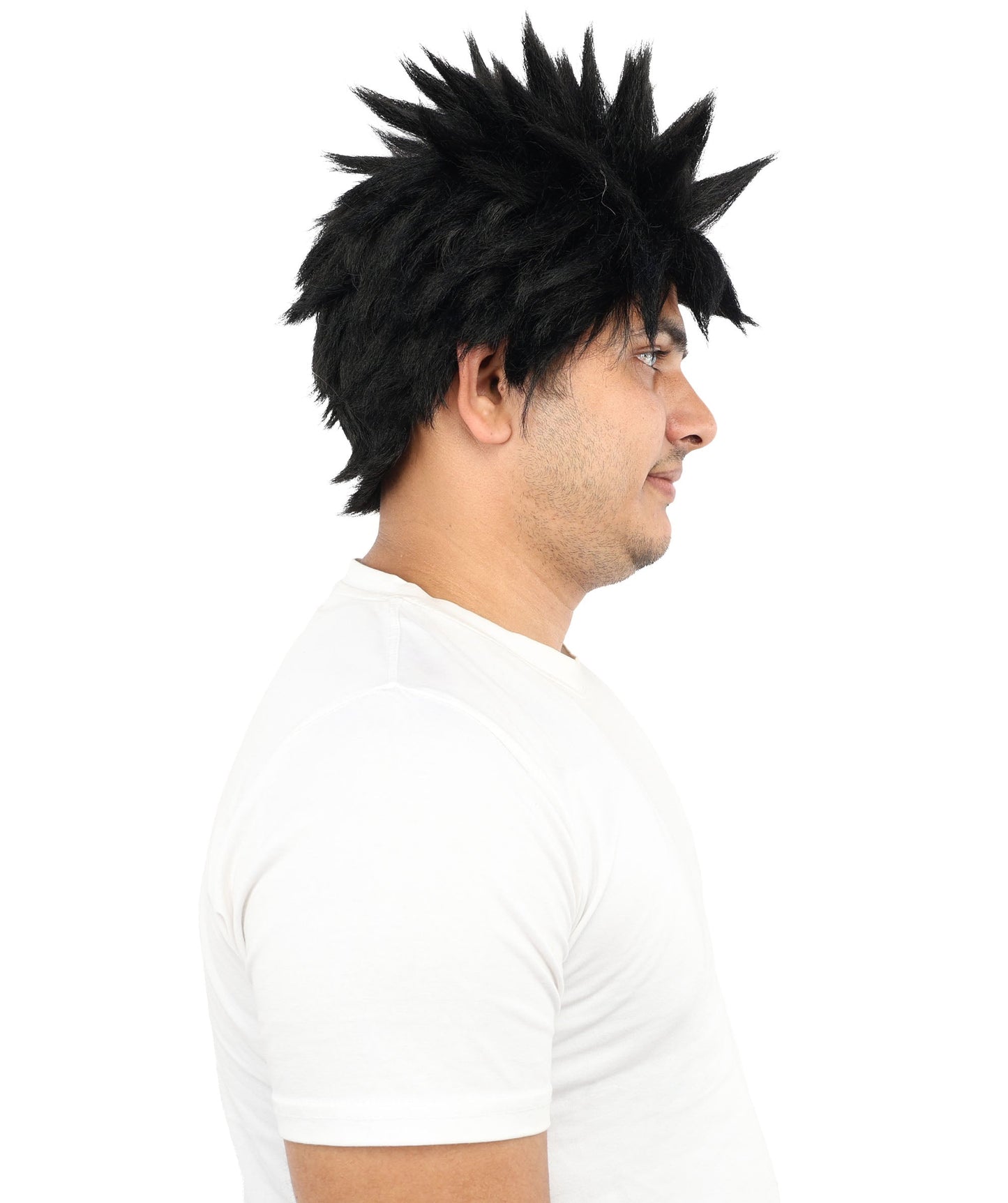 HPO Adult Men's Japanese Superhero Manga Spiky Wig |  Multi Color Options