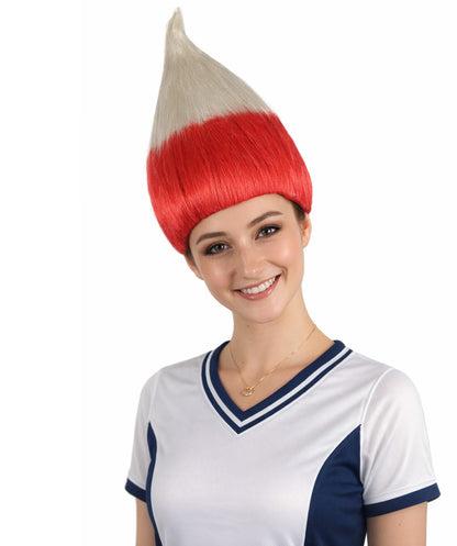 Poland Flag Sport Troll Wig | Premium Breathable Capless Cap