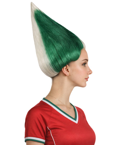 Mexico Flag Sport Troll Wig | Premium Breathable Capless Cap