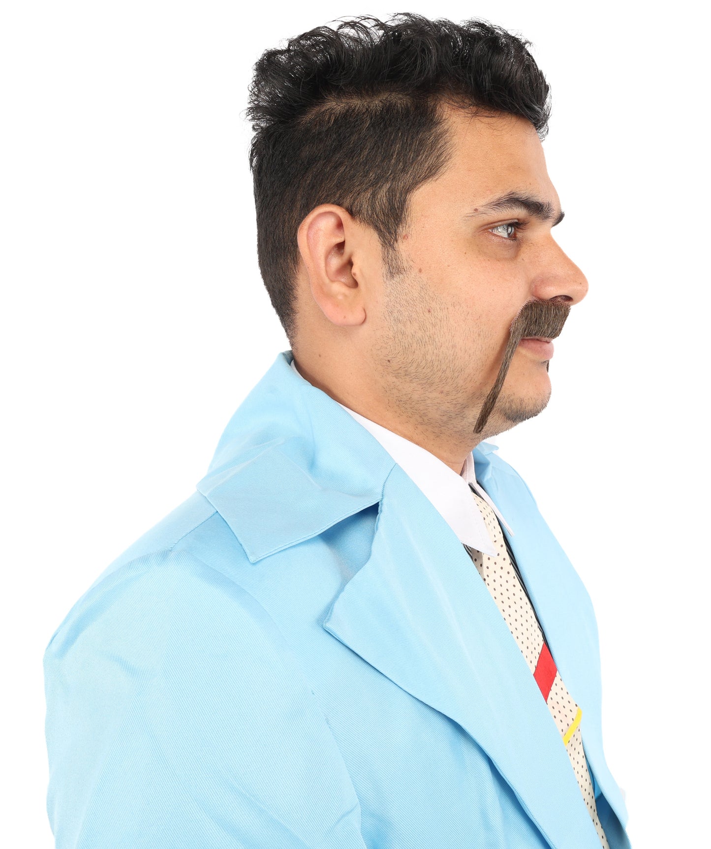 Men's Long Fu Manchu Mustache | Synthetic Facial Hair | Multiple Colors | HPO