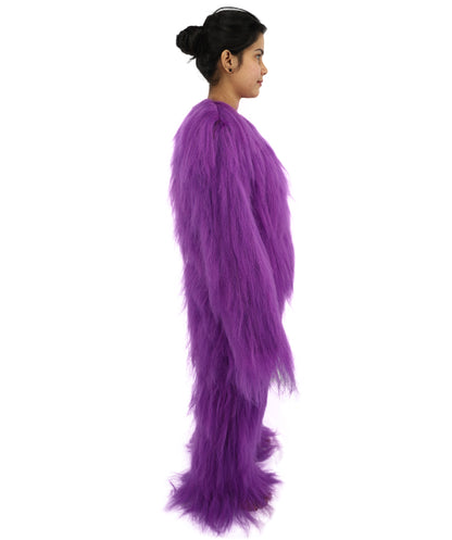 HPO Teen Extreme Hairy Person Costume Bundle & Mask Set - Full-Body Hair Suit Extra-Long Costume Wig for Halloween, Cosplay & Parties - Multiple Color Options