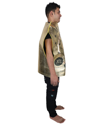 HPO Men’s Hilarious Gold Magic Condom Costume | Suitable for Halloween | Flame-retardant Synthetic Fabric