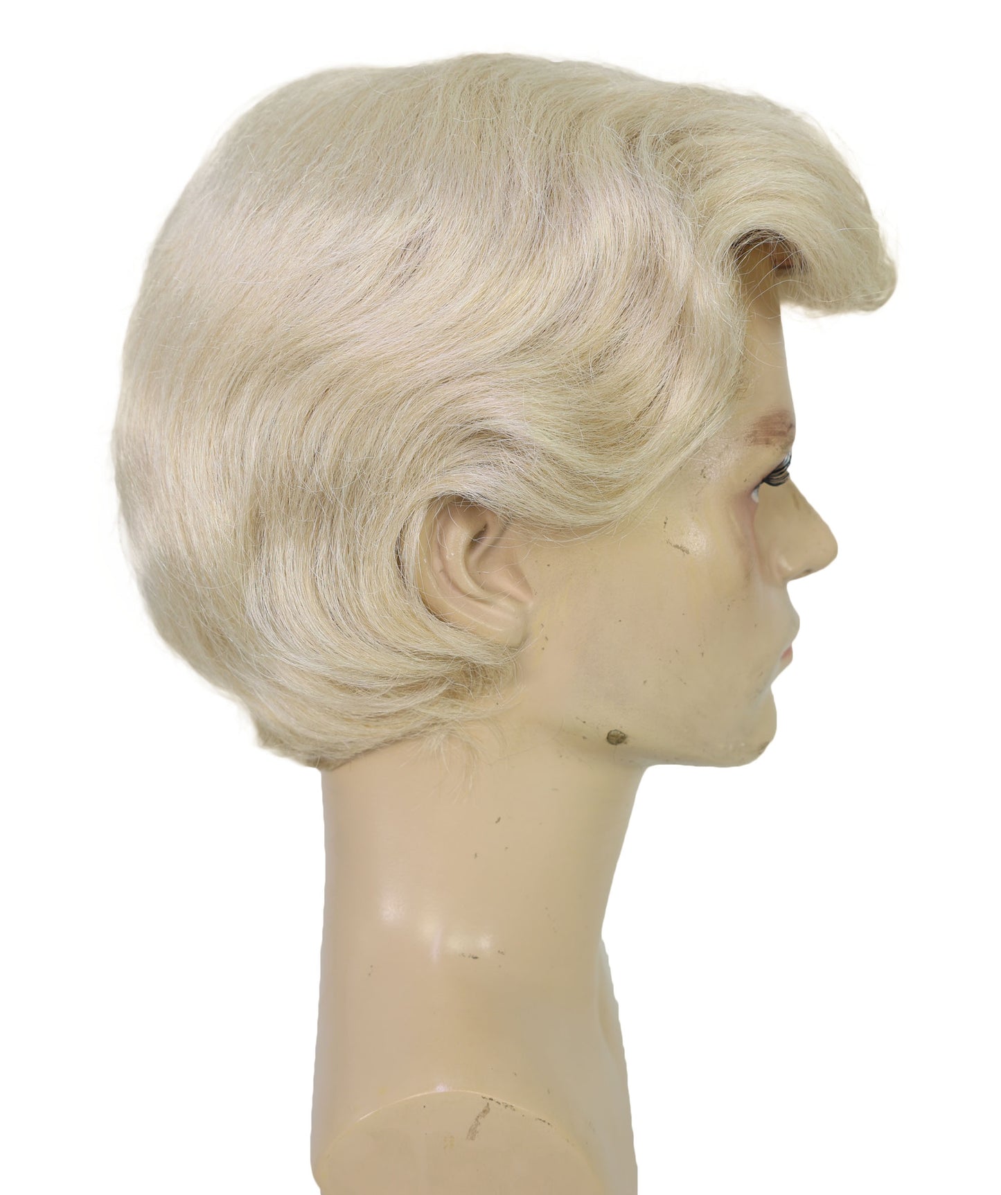 Men’s Short Blonde Side-Part President Wig | Capless Cap Design | Ideal for Halloween and themed party