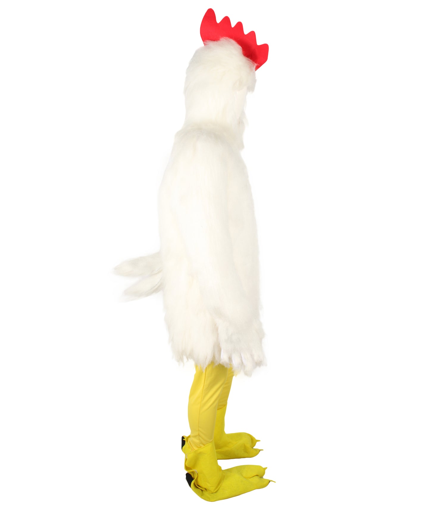 Unisex White Chicken Fancy Costume | Best for Halloween | Flame-retardant Synthetic Material