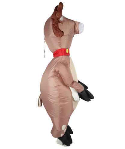 HPO Adult Unisex Inflatable Reindeer Multiple Costume | Funny Holiday Outfit for Christmas Parties & Cosplay