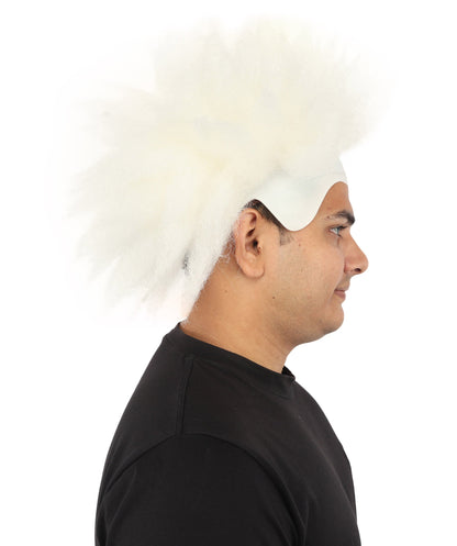 Men's Spiky Clown Theatrical Wig | Multicolor Options | Create of synthetic fiber, massive spiky volume, integrated forehead piece | Party, Halloween, theater, drag, performance, costume events